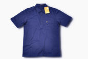 View Item Farah Vintage Tailored Collar Cotton Polo Shirt Navy Bl